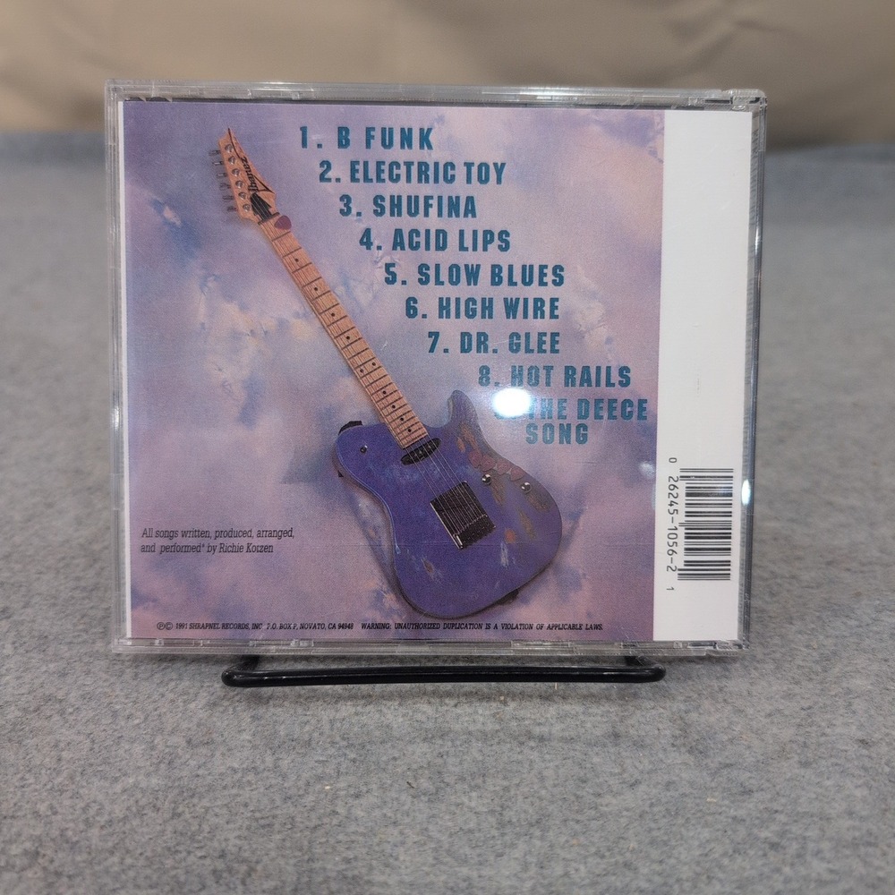 Richie Kotzen Electric Joy CD 1991 Shrapnel Records Instrumental Rock - Picture 2 of 2